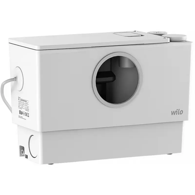 Wilo DrainLift MINI3-XS/WC-EF - Abwasserpumpe für Waschbecken,Dusche,Badewanne, WC 6095128 Geprüft
